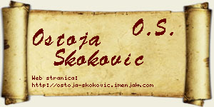 Ostoja Skoković vizit kartica